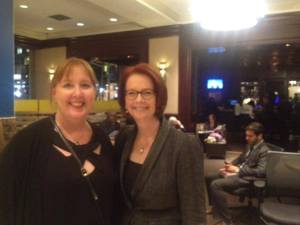 Jenny Aitchison and Julia Gillard