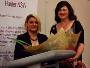 2015 Scholarship Award Winner Keely Gawthrop with Network president Nada Vujat